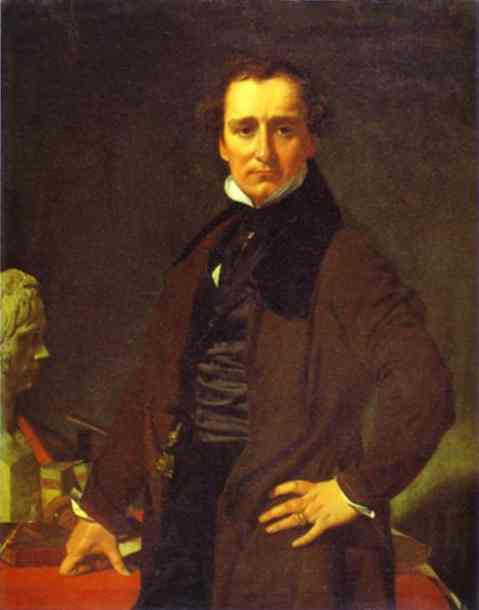 Portrait Of The Sculptor Lorenzo Bartolini — Jean-auguste-dominique Ingres