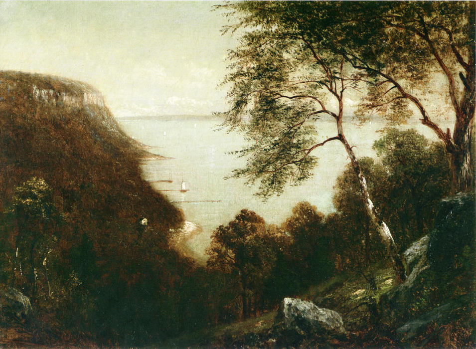 View Of Palisades, Hudson River — David Johnson