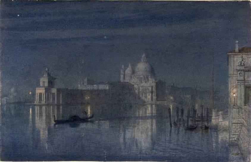 Santa Maria Della Salute, Venice Moonlight — Sir Edward John Poynter