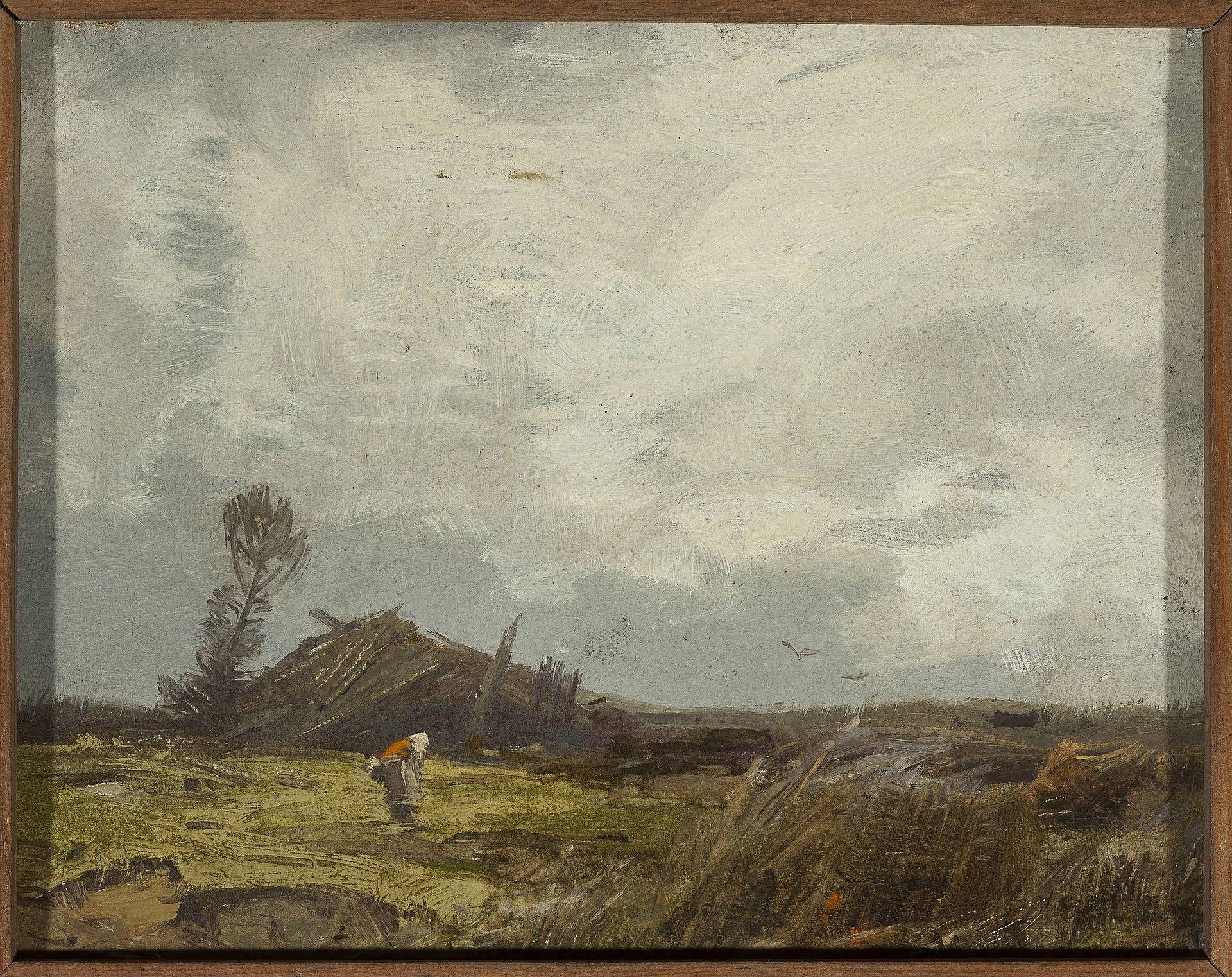 Countryside Landscape With A Hut — Roman Kochanowski