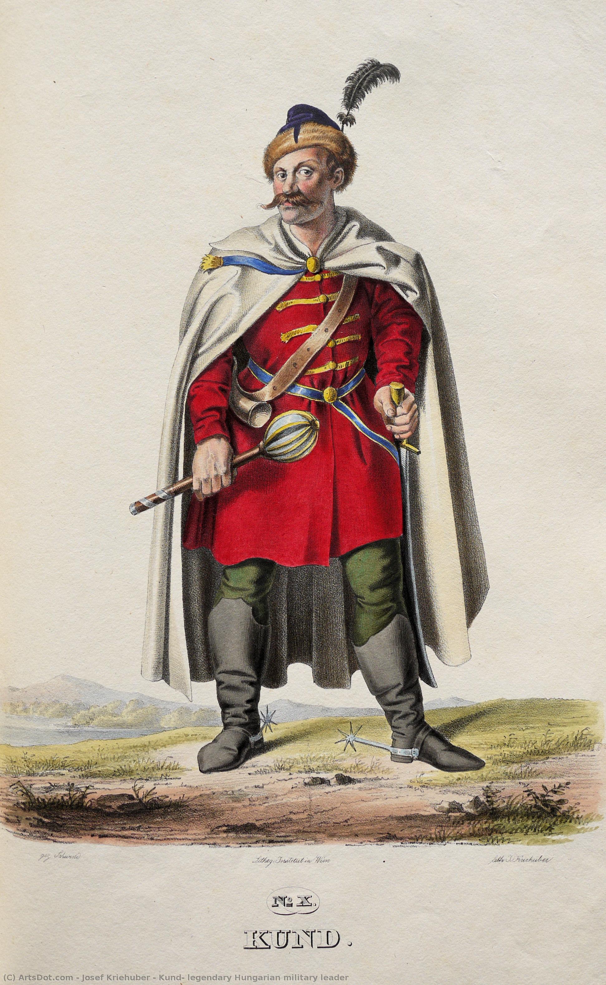 Kund, Legendary Hungarian Military Leader — Josef Kriehuber