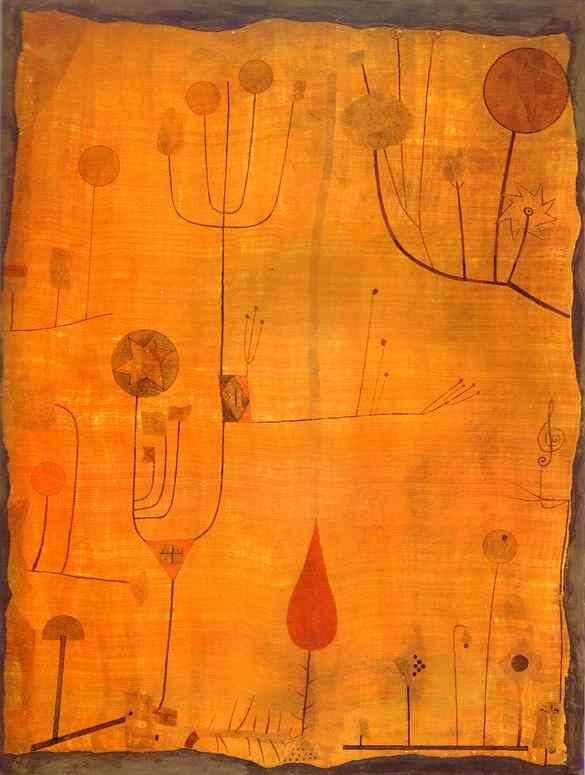 Fruits On Red — Paul Klee