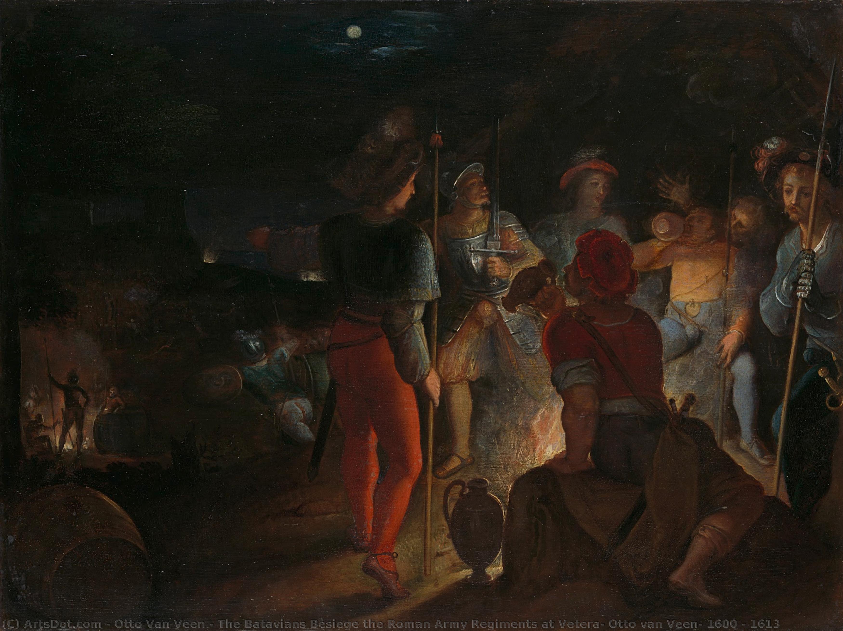 The Batavians Besiege The Roman Army Regiments At Vetera, Otto Van Veen, 1600 - 1613 — Otto Van Veen