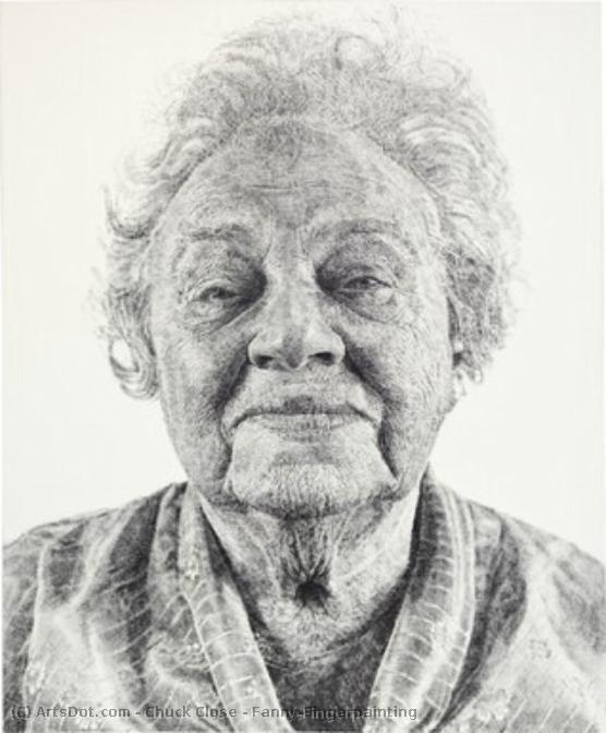 Fanny/fingerpainting — Chuck Close