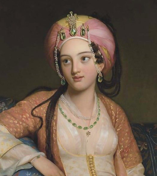Roxane In Jean-baptiste Racine's Bajazet — Eugene Francois Marie Joseph Deveria