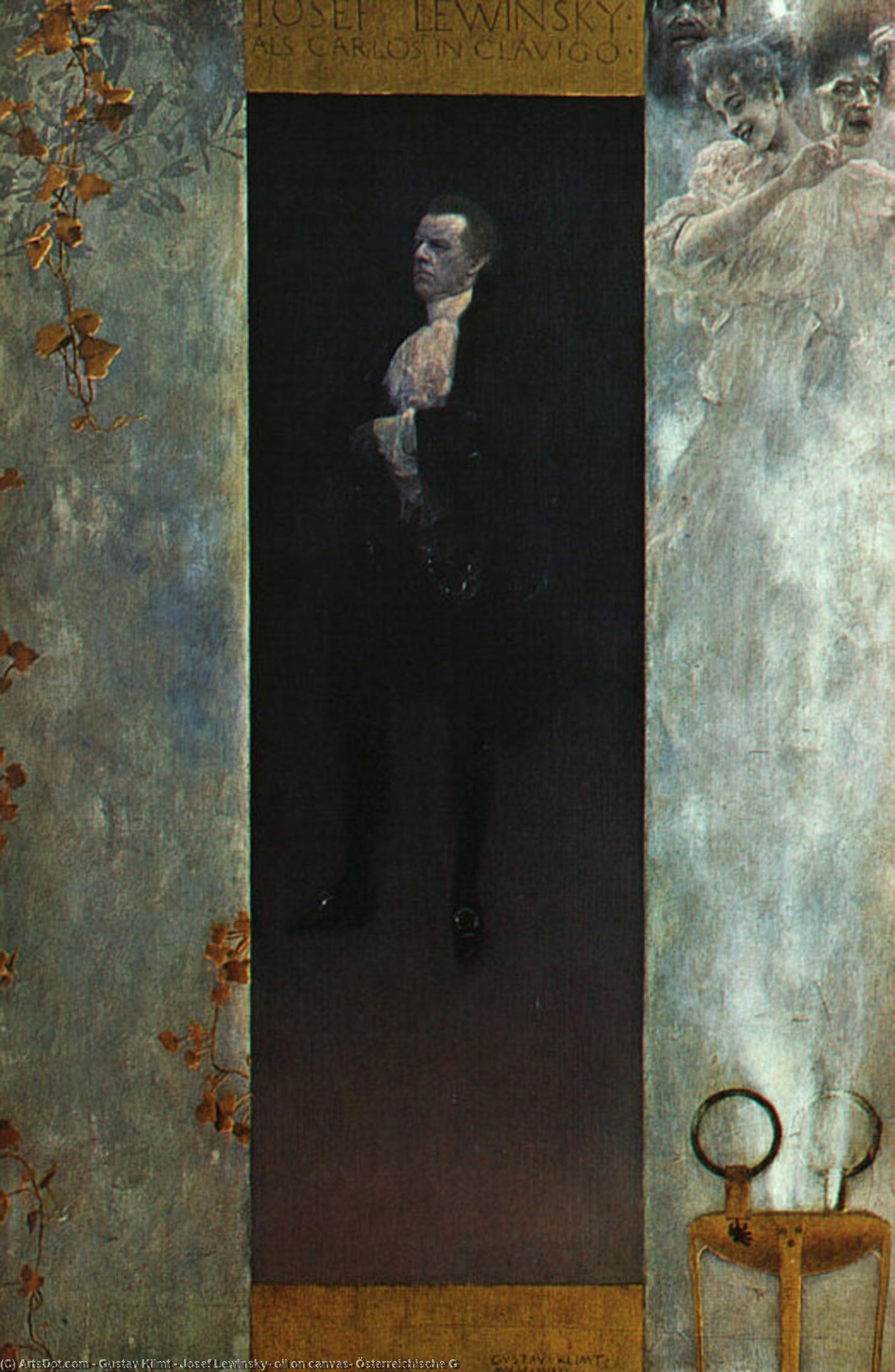 Josef Lewinsky, Öl Auf Leinwand, Österreichische Galerie Belvedere — Gustav Klimt