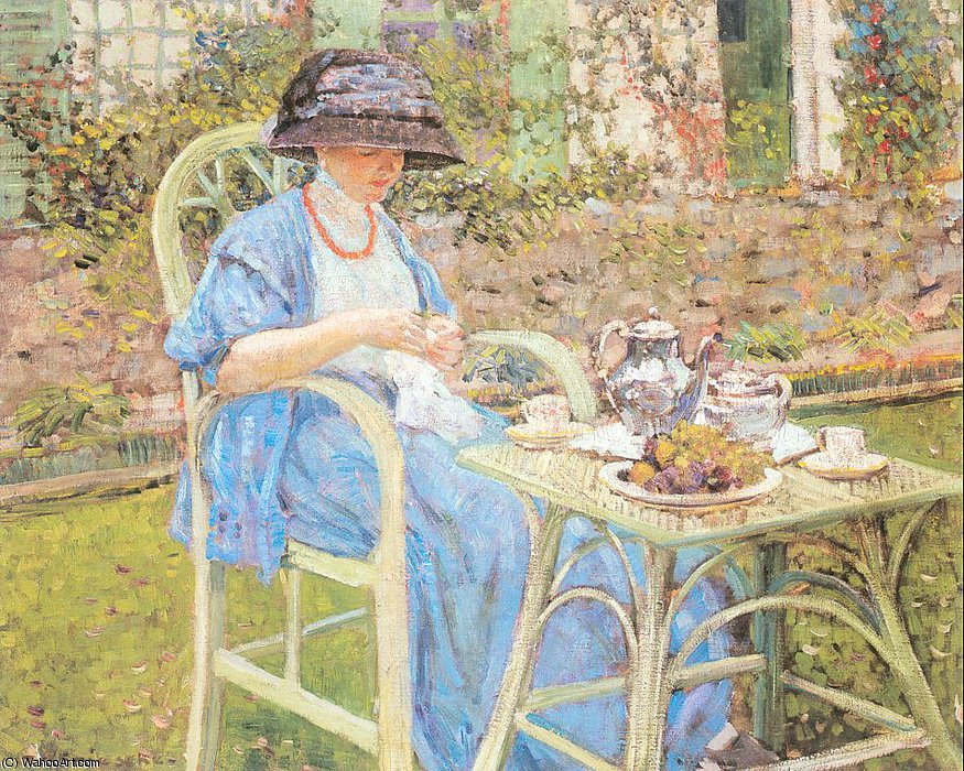 Breakfast In The Garden — Frederick Carl Frieseke