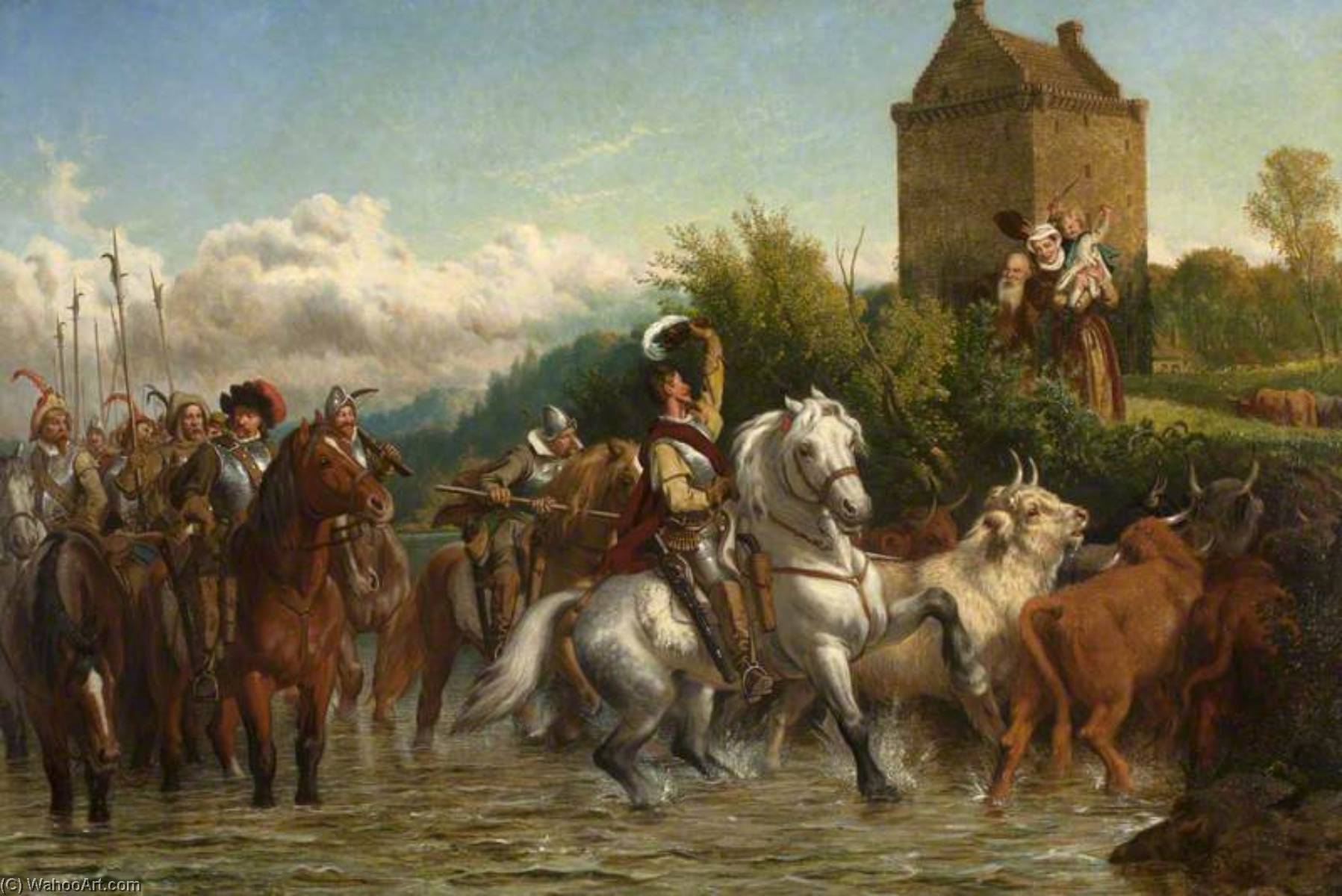Gilnockie Tower In 1530, Dumfriesshire — Henry Hetherington Emmerson