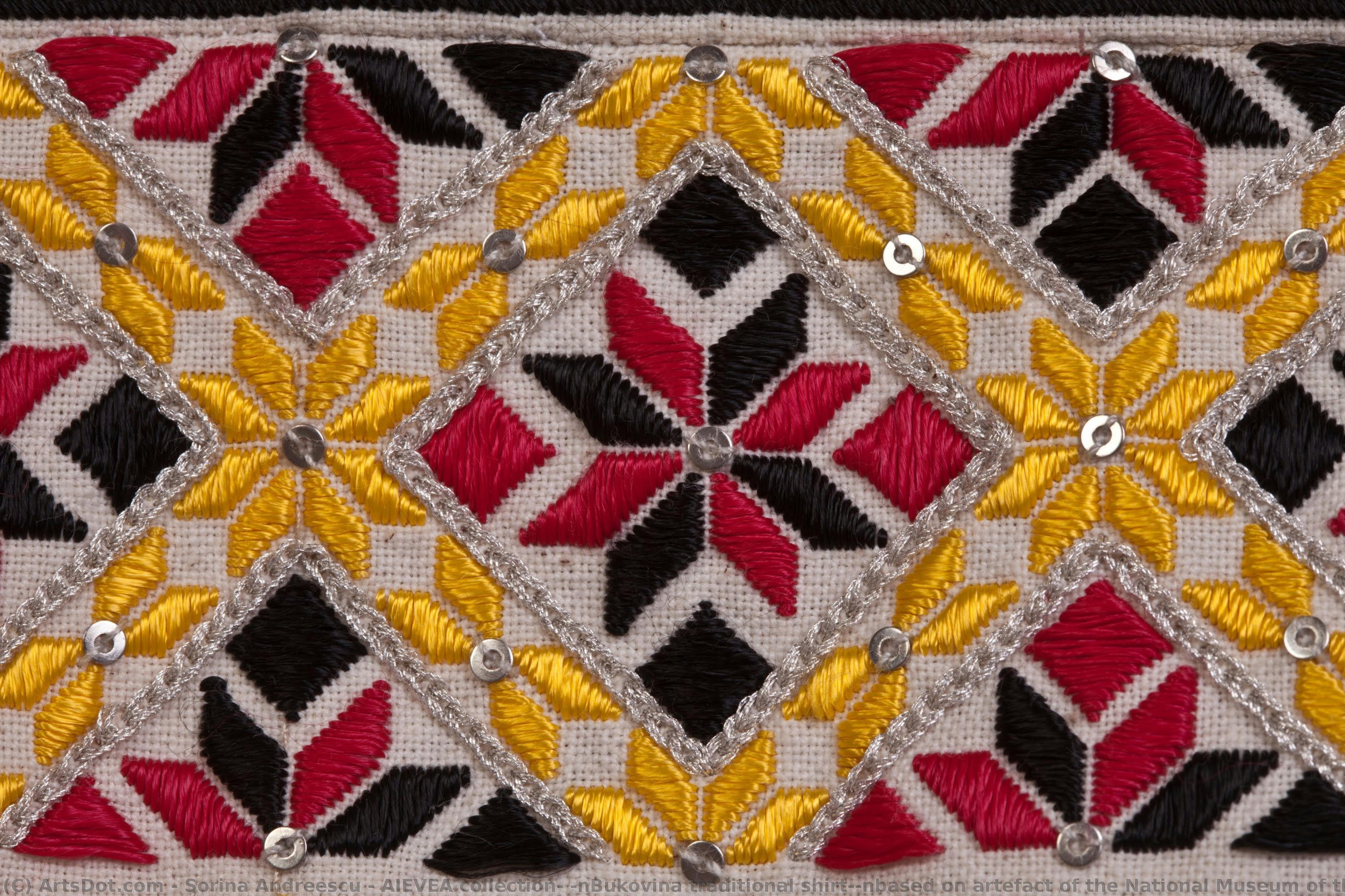 Aievea Collection; \nbukovina Traditional Shirt;\nbased On Artefact Of The National Museum Of The Romanian Peasant — Sorina Andreescu