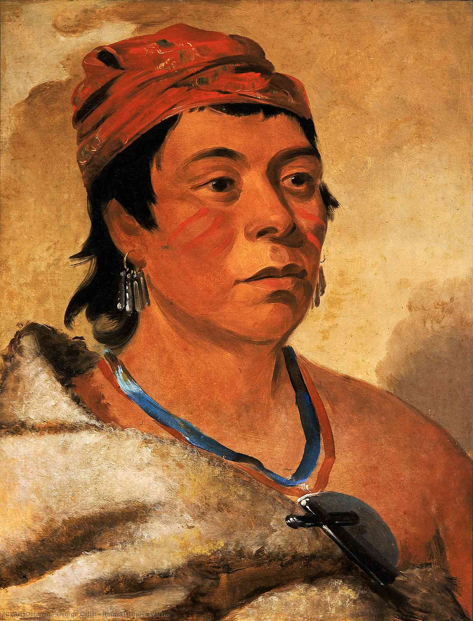Round Island, A Warrior — Джордж Катлин
