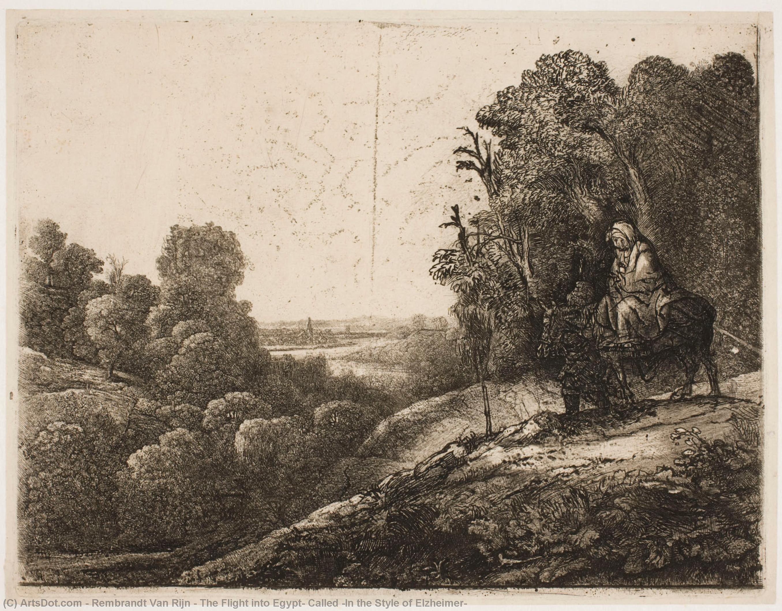 Die Flucht Nach Ägypten — Rembrandt Van Rijn