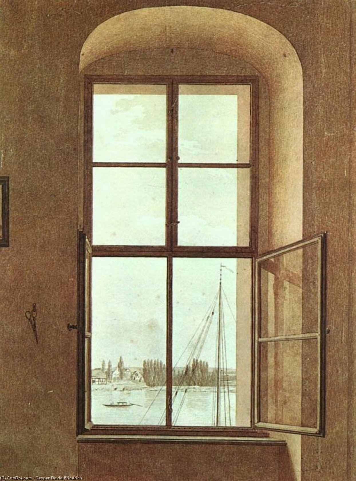View From The Painters Studio — Caspar David Friedrich