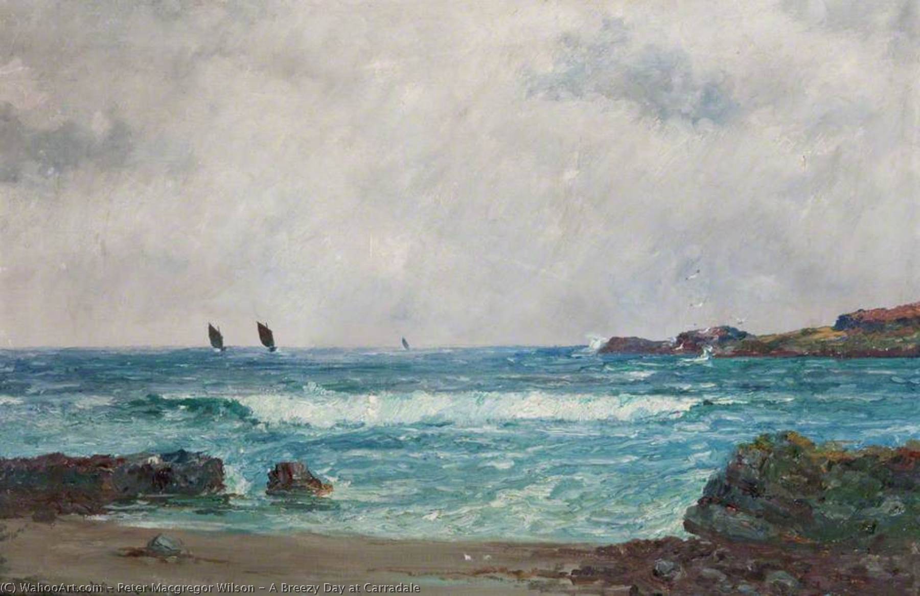 A Breezy Day At Carradale — Peter Macgregor Wilson