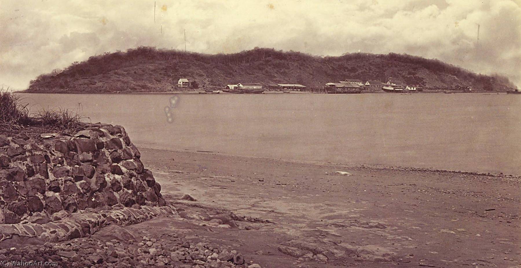 Island Of Naos, From Perico, Bay Of Panama — Eadweard J Muybridge
