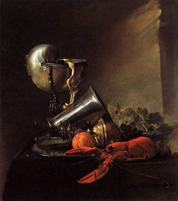 Still-life With Lobster And Nautilus Cup — Jan Davidszoon De Heem Or Johannes De Heem Or Johannes Van Antwerpen Or Jan Davidsz De Hem