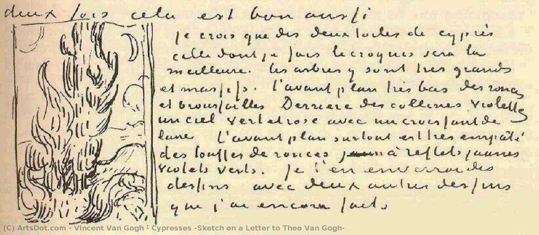 Zypressen — Vincent Willem Van Gogh
