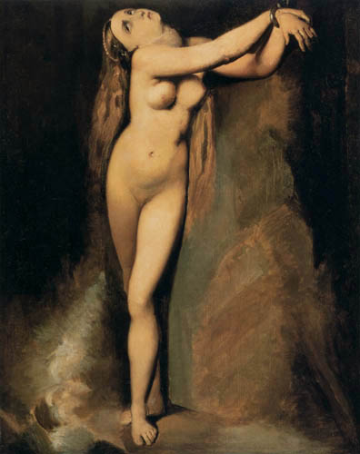 Angelica Am Felsen (nach Ingres) — Georges Pierre Seurat