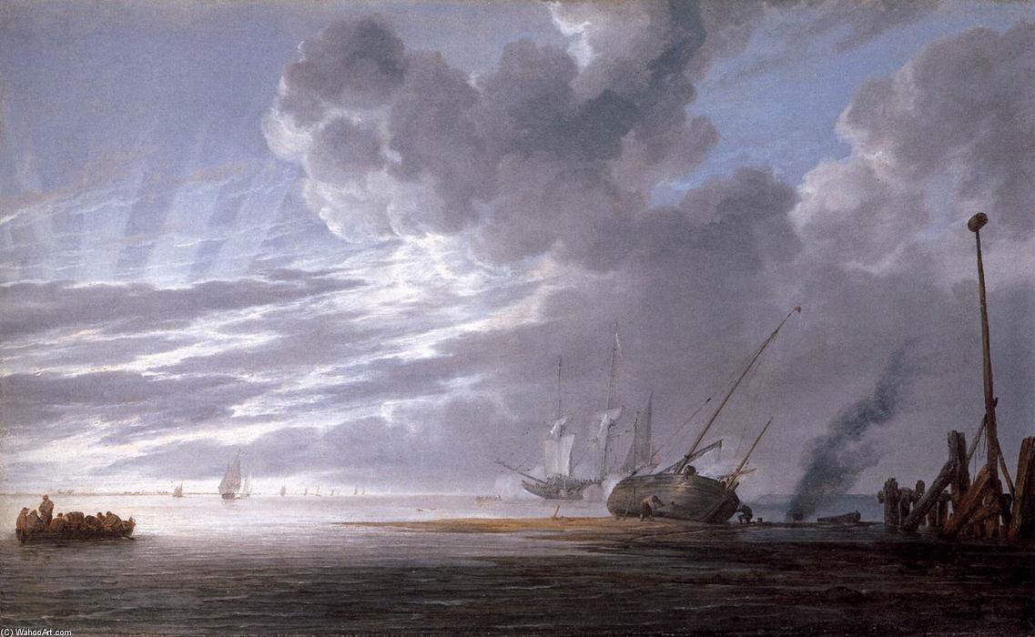 Seascape In The Morning — Simon Jacobsz De Vlieger