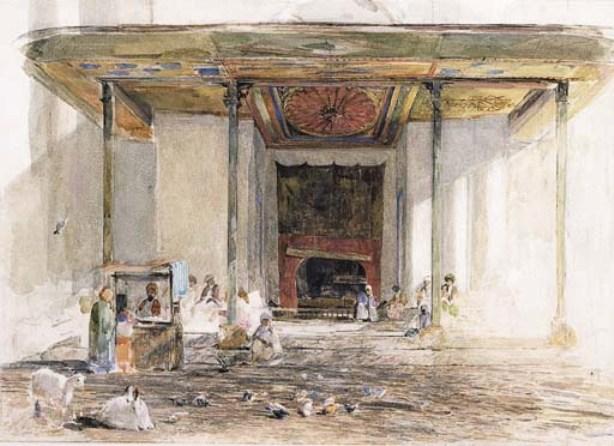 The Entrance To The Great Mosque At Bursa, Turkey — John Frederick Lewis