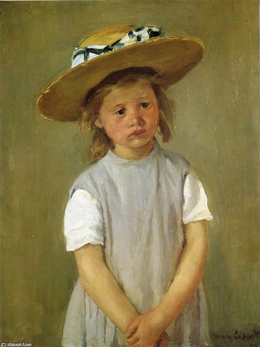 Little Girl In A Straw Hat — Mary Stevenson Cassatt