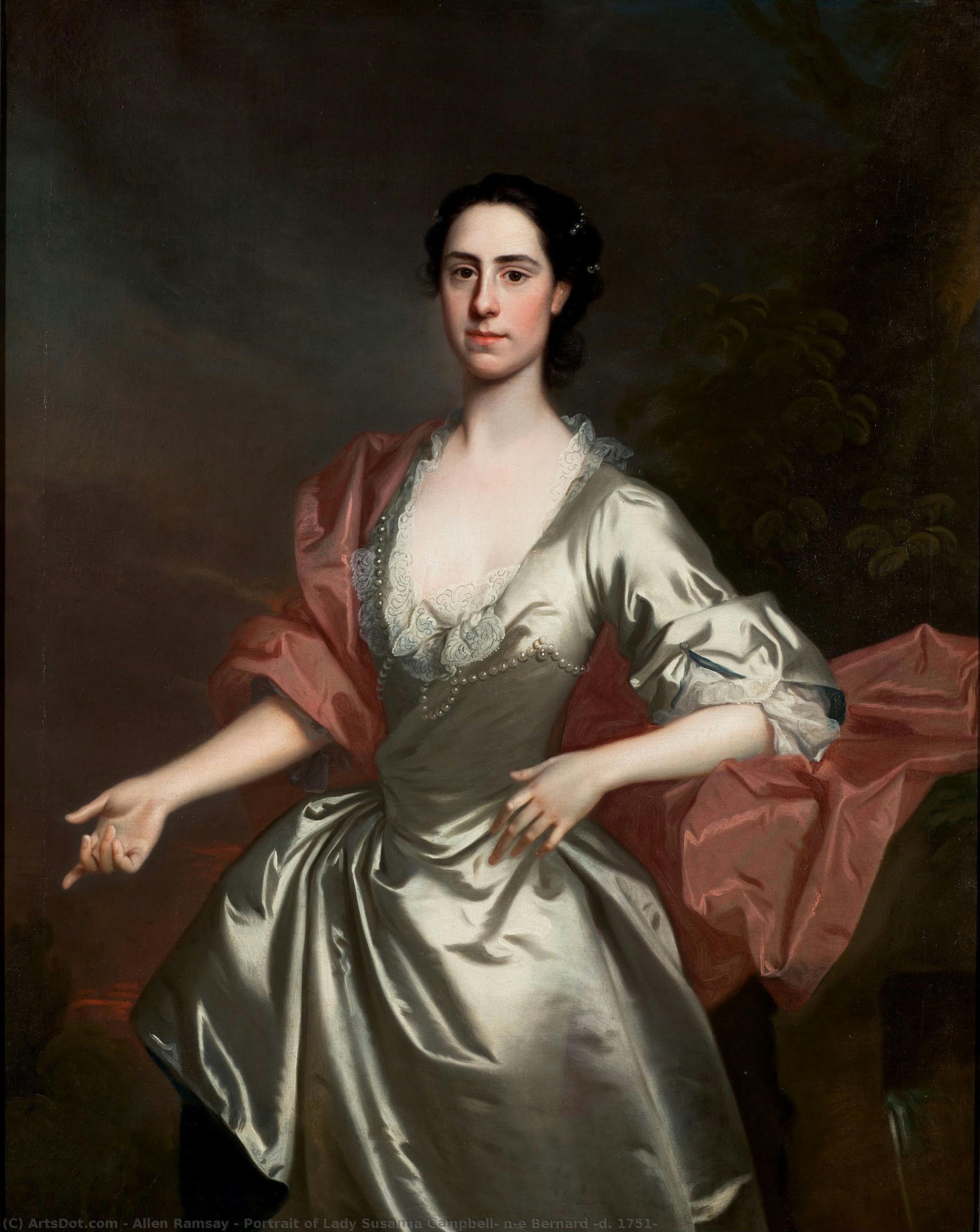 Portrait Of Lady Susanna Campbell, N�e Bernard (d. 1751) — Alan Ramsaj