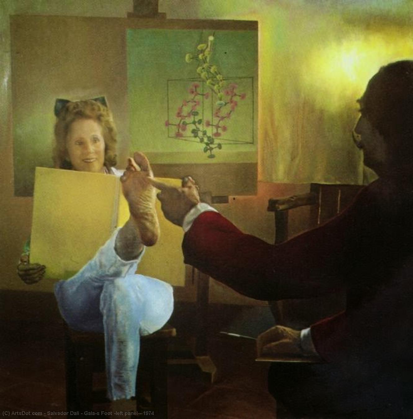 Gala's Fuß (linke Wand), 1974 — Salvador Dalí