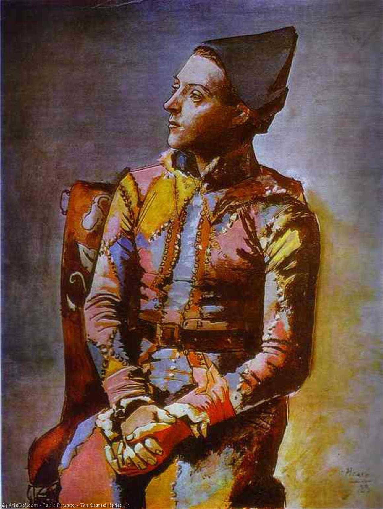 The Seated Harlequin — Пабло Пикассо