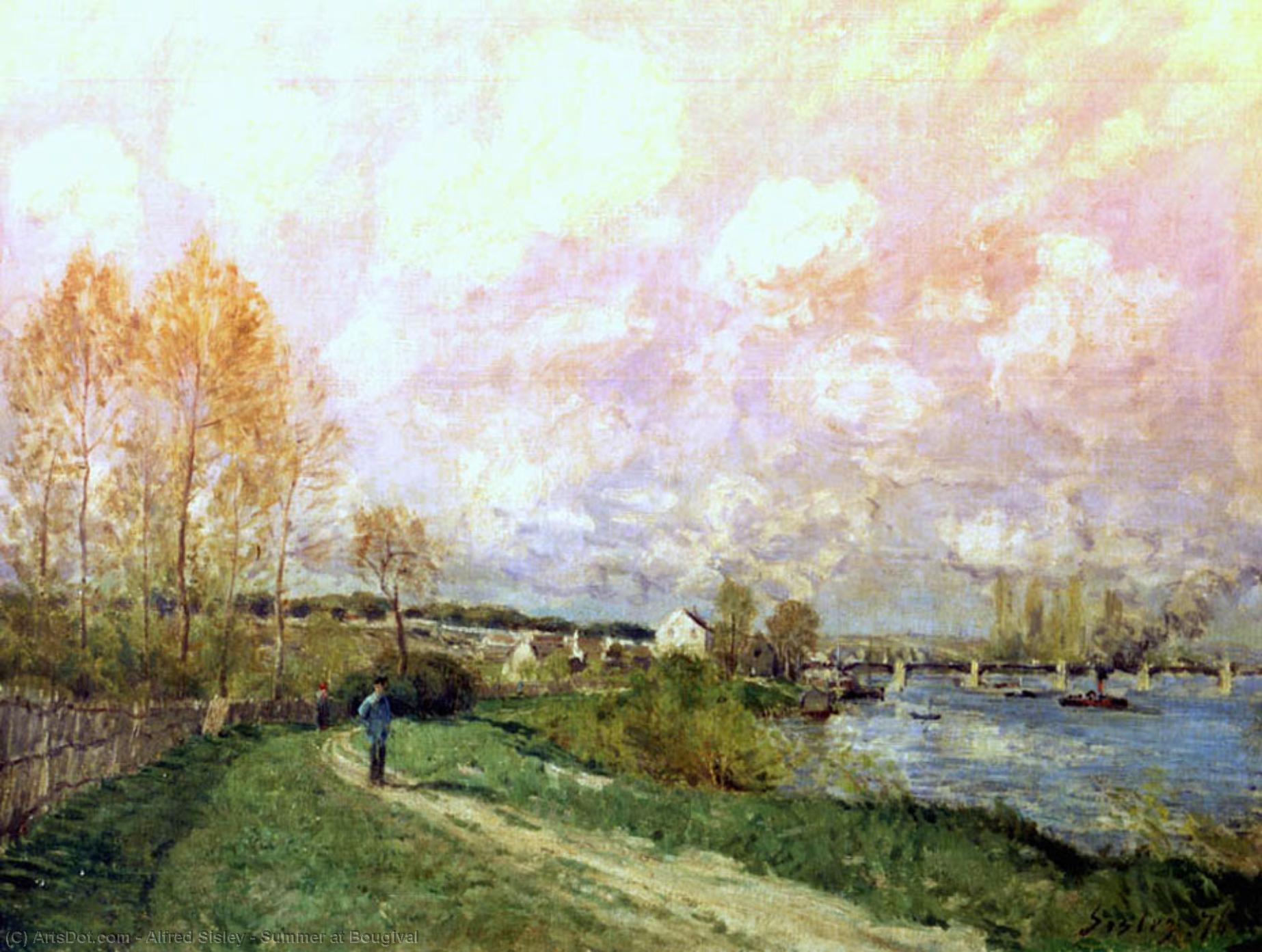 Summer At Bougival — Alfred Sisley