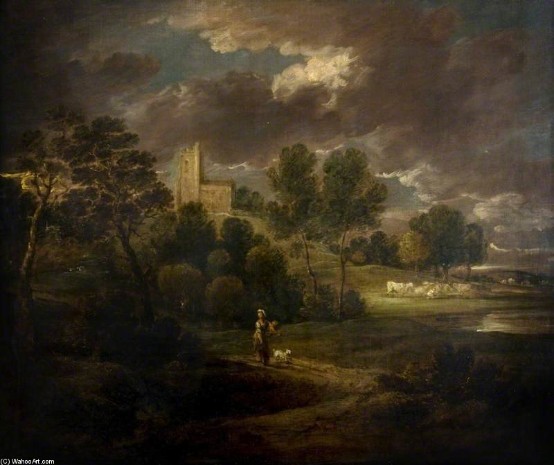 Woody Landscape Near Bath — Gainsborough Dupont