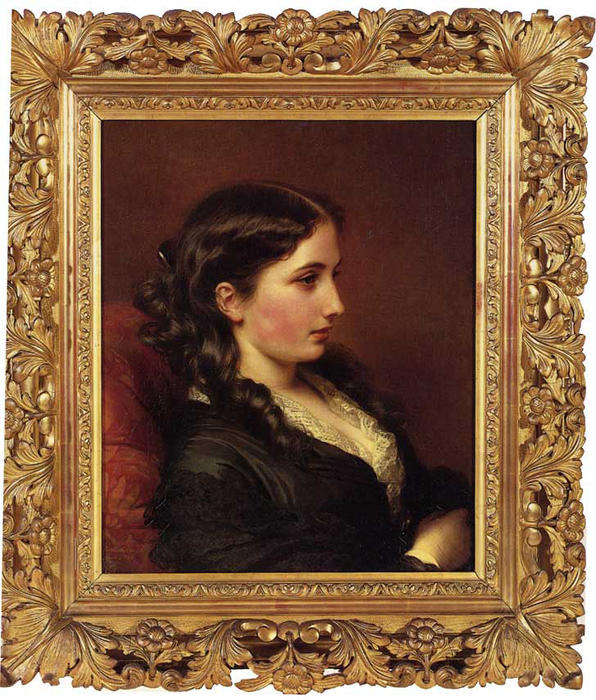 Study Of A Girl In Profile — Franz Xavier Winterhalter