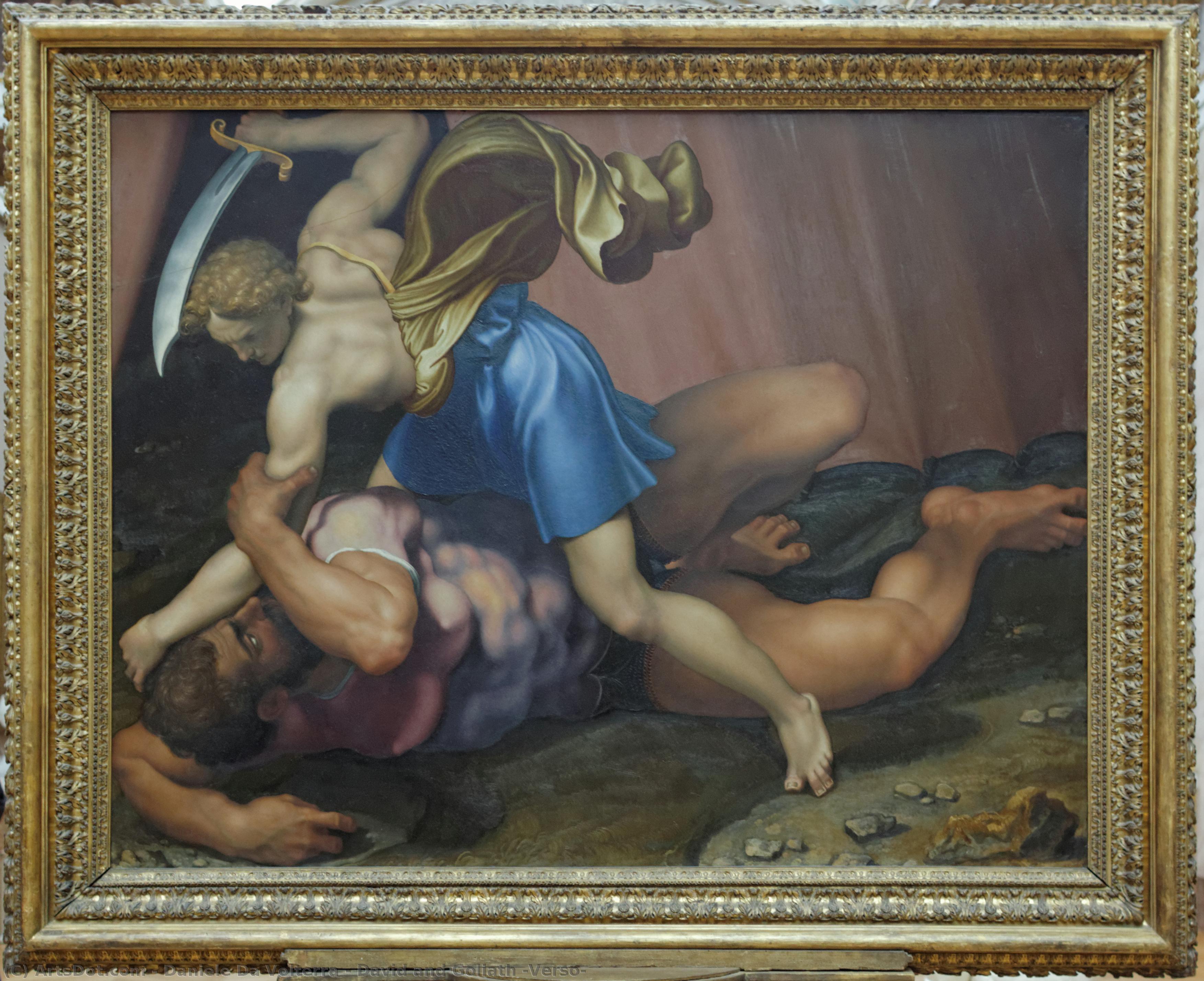 David And Goliath (verso) — Даниэле Да Вольтерра