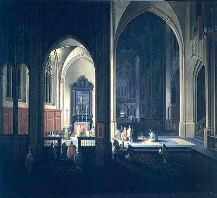 Interior Of A Gothic Church — Pieter Neefs Der Ältere