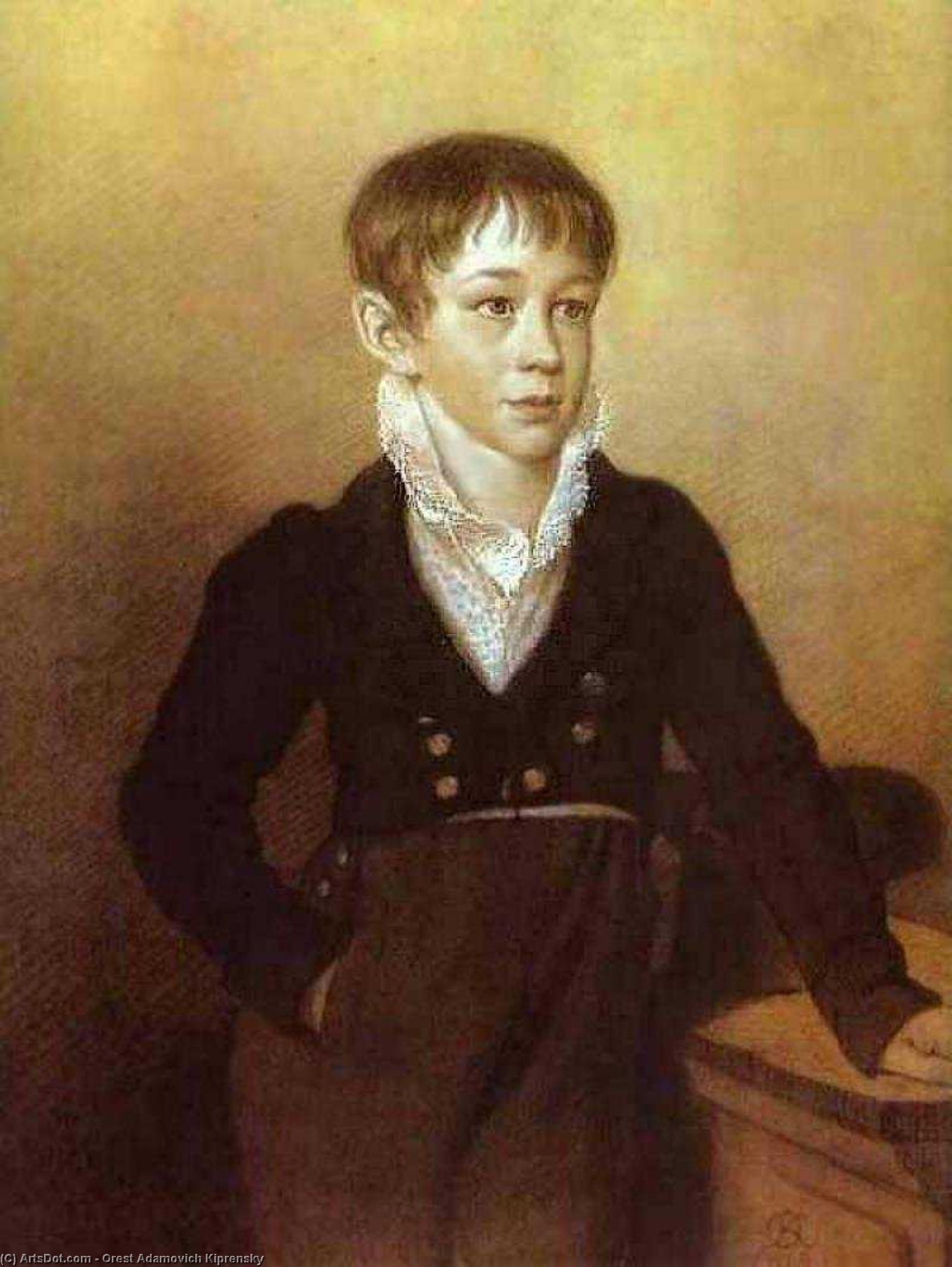 Portrait Of An Unknown Boy — Orest Adamovich Kiprensky