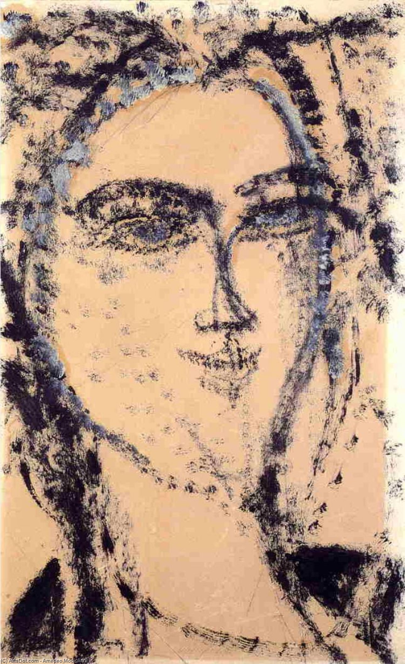 Woman's Head 3 — Модиљани