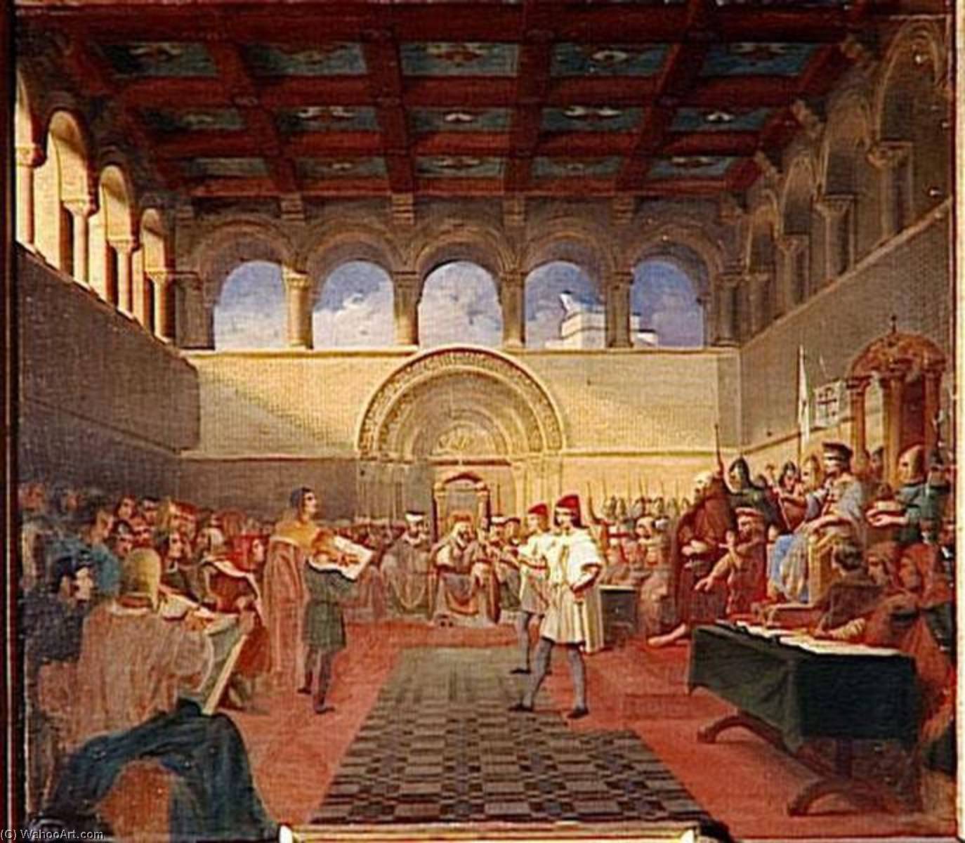 Godefroy De Bouillon Tient Les Premieres Assises Du Royaume De Jerusalem.janvier 1100 — Jules Jollivet