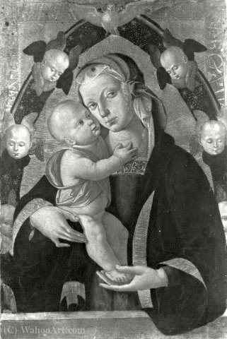 Madonna And Child In A Mandorla Of Seraphim. — Francesco D'antonio Da Viterbo