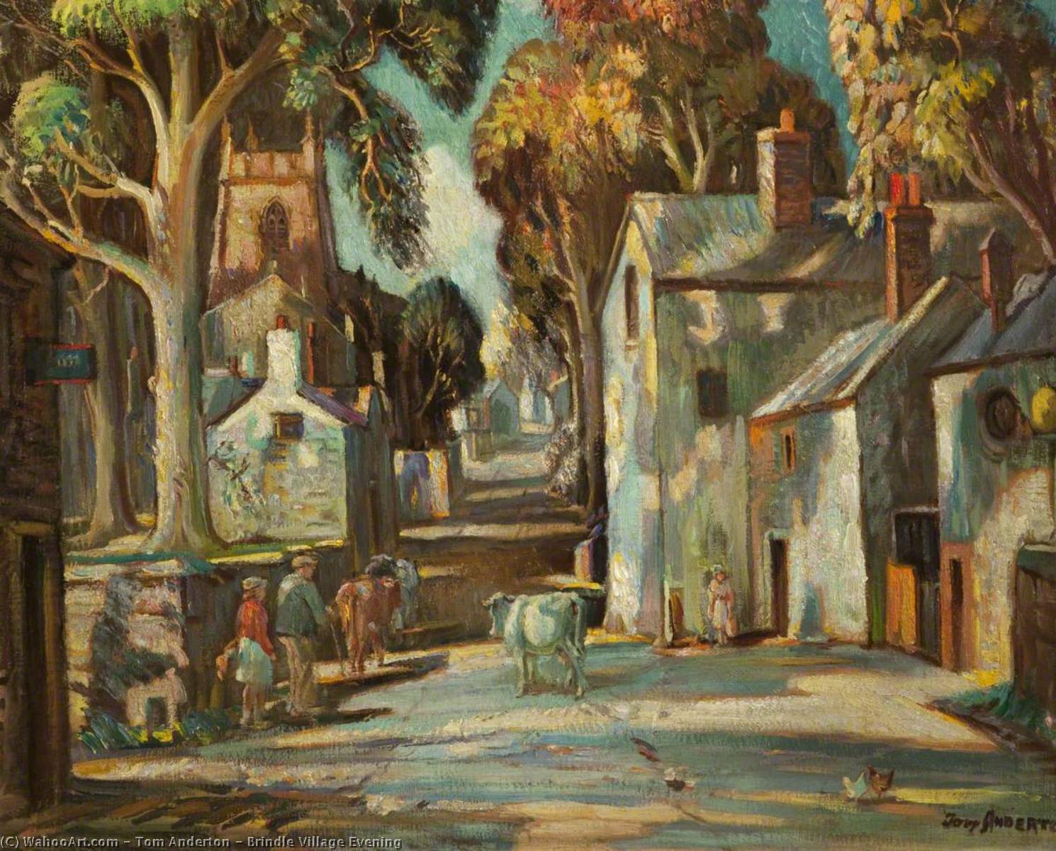 Brindle Village Evening — Tom Anderton
