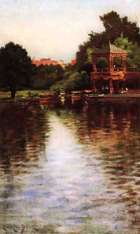 The Boathouse In Central Park — Джеймс Карролл Бэквитт