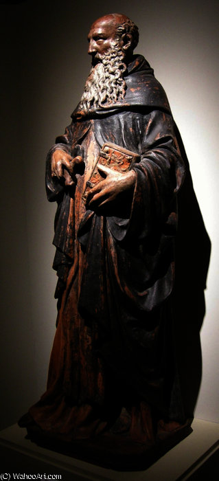 Sant'antonio Abate, Circa, Da Oratorio Del Crocifisso, Borgo A Mozzano, Lucca — Nanni Di Bartolo