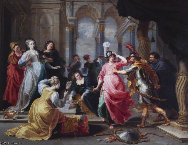 Achilles Discovered Amongst The Daughters Of Lycomedes — Willem Van Herp The Elder