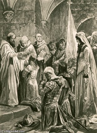 The Anointing Of Edward The Martyr — Richard Caton Woodville