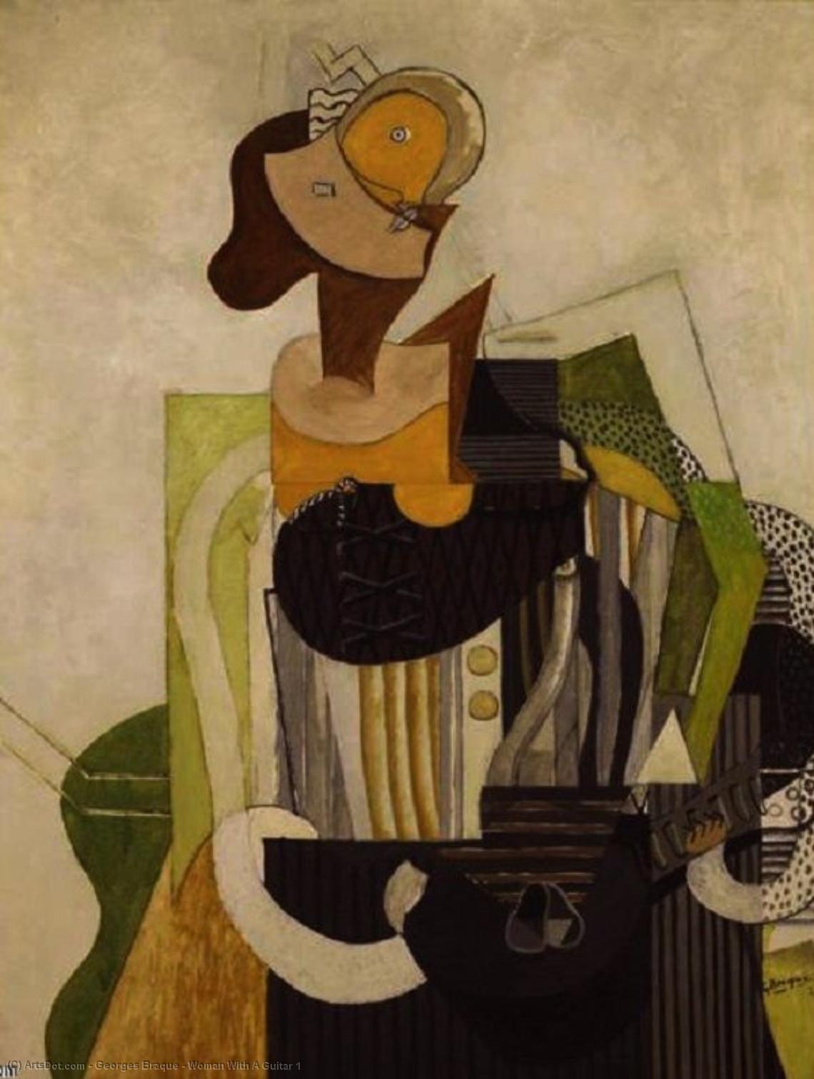 Woman With A Guitar 1 — Georges Braque