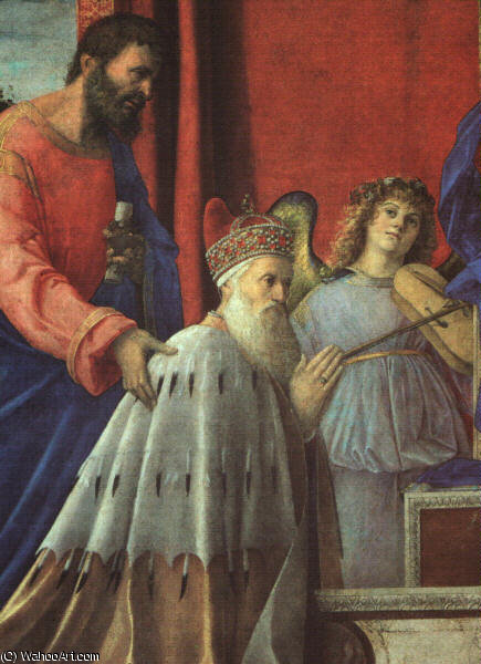The Doge Barbarigo, St. John, And Musician Angels — Giovanni Bellini