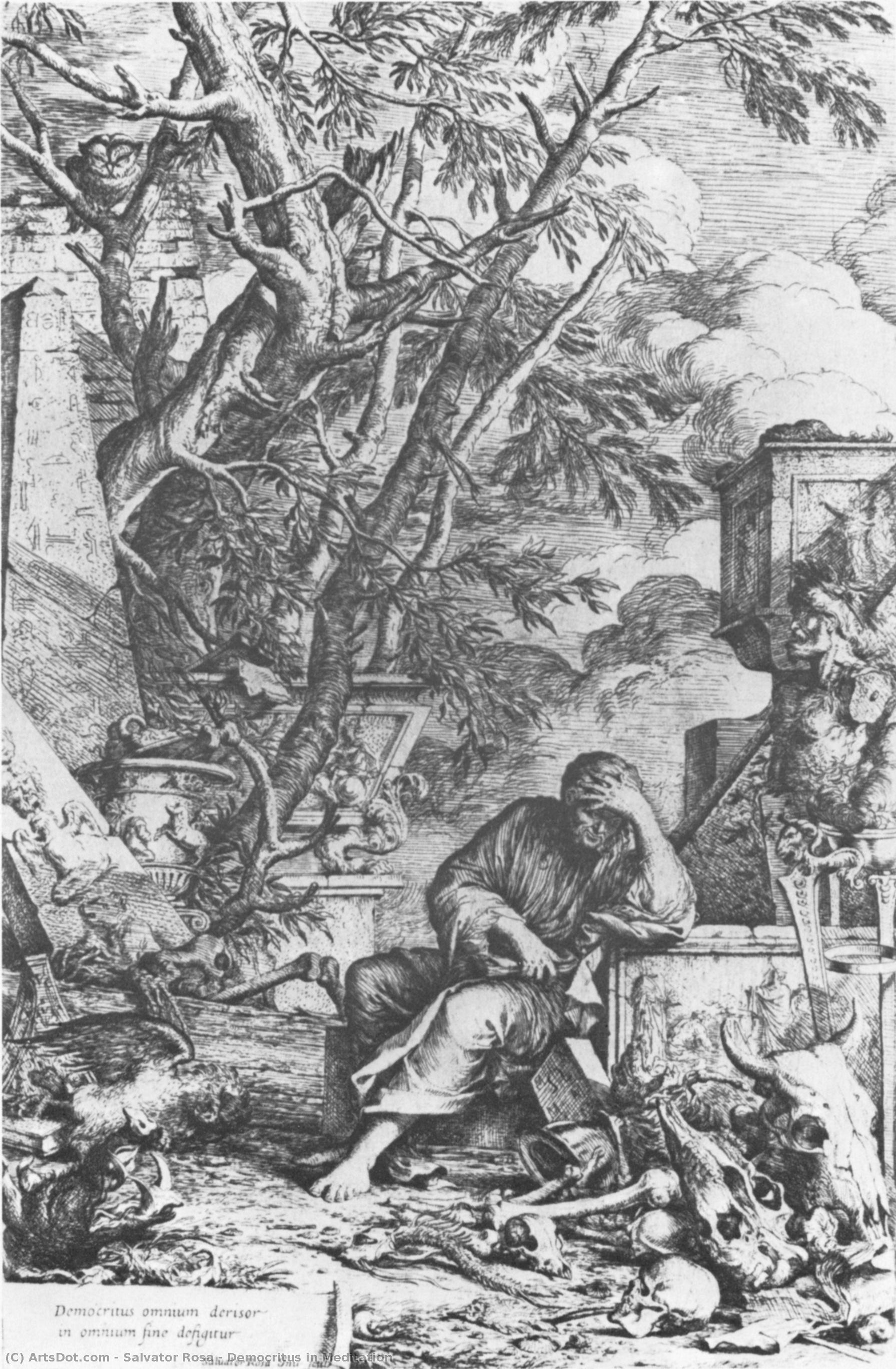 Democritus In Meditation — Сальватор Роза