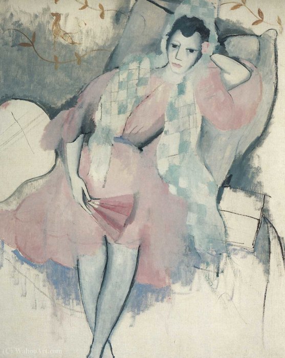 Jeune Fille Au Fauteuil (1920) — Marie Laurencin