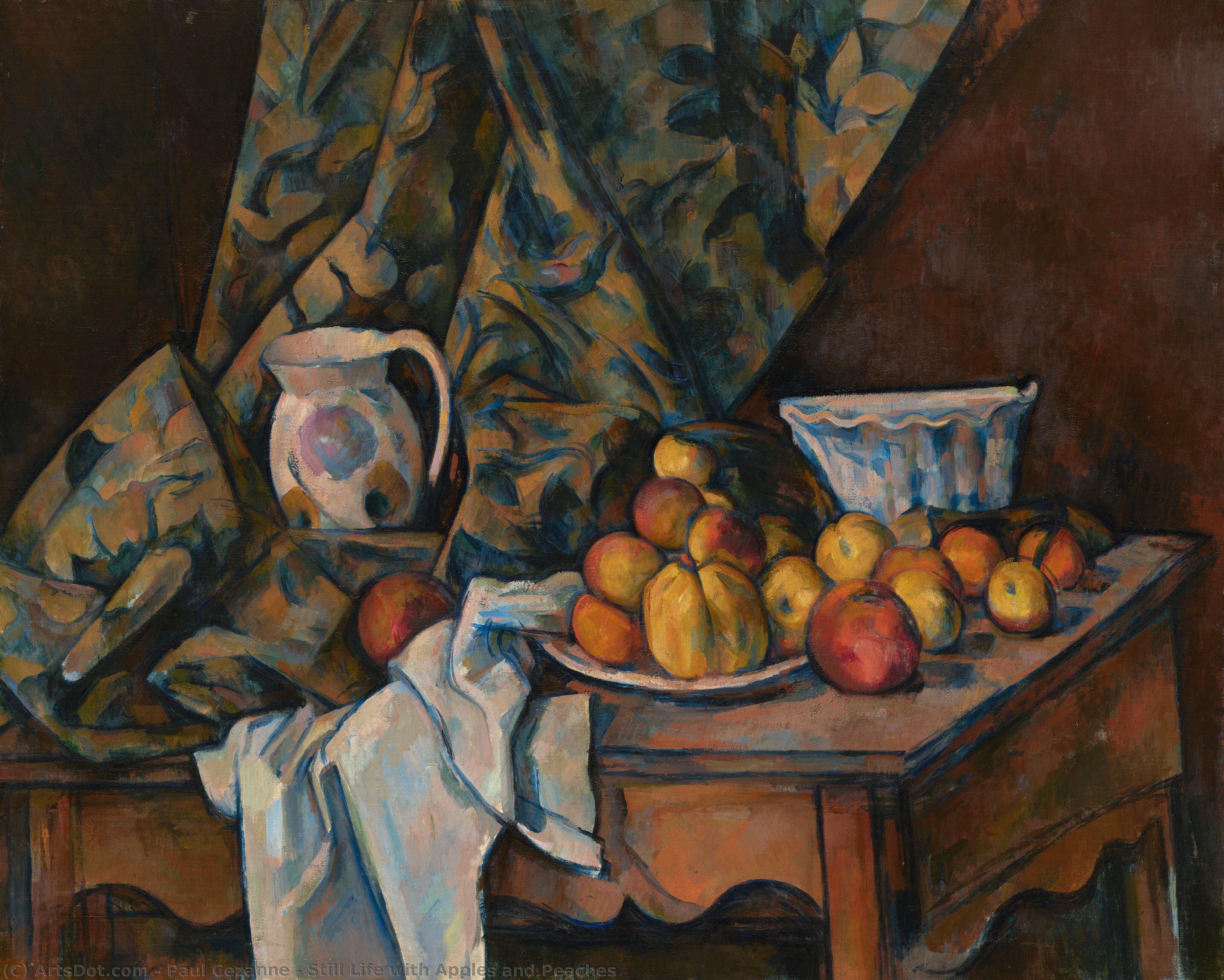Still Life With Apples And Peaches — Paul Cézanne
