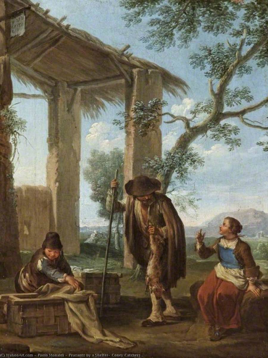 Peasants By A Shelter, Coney Catchers — Paolo Monaldi