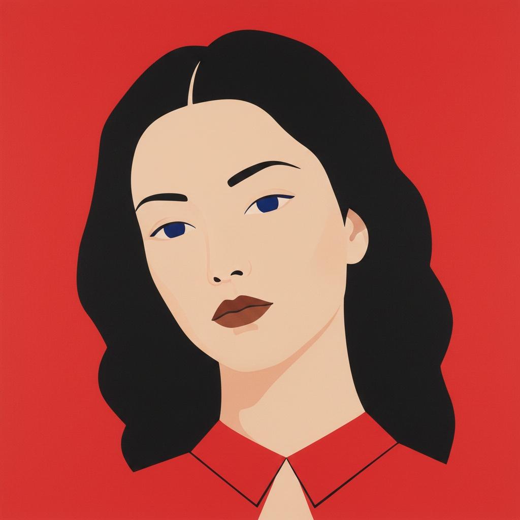 Crimson Stillness: A Study In Red And Form — Baptiste Leroy