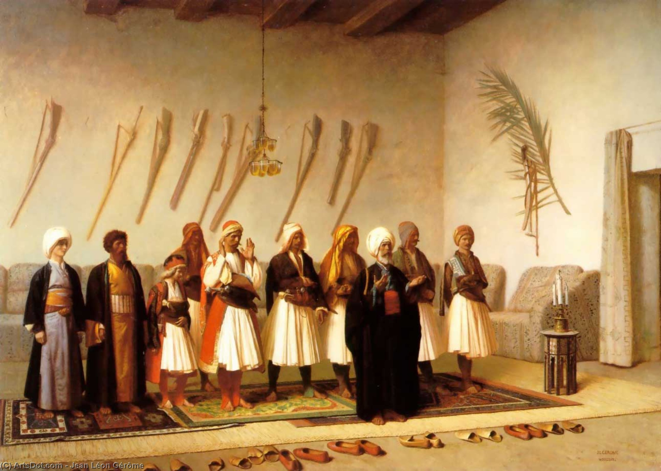 Prayer In The House Of An Arnaut Chief — Jean-léon Gérôme