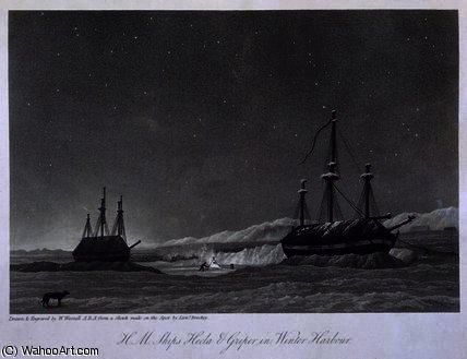 Ships Hecla ^ Griper In Winter Harbour — Уильям Уэстолл